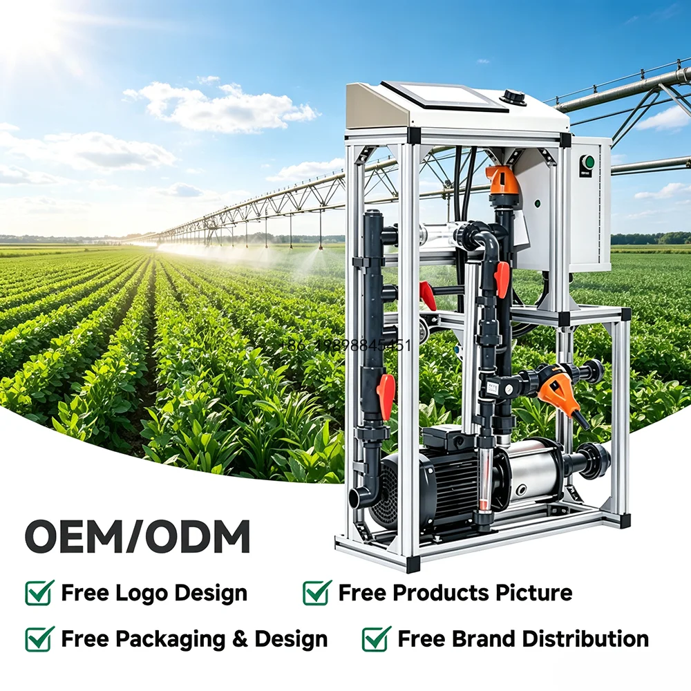 Greenhouse Sprinkler Fertigation System Automated Metal Water Fertilizer Integrated Drip Irrigation Equipment Agricultural