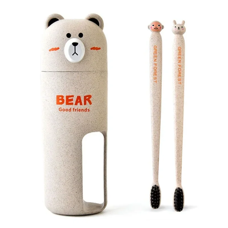 Portable Travel Set toothbrush Cup Storage Box Home Bear Organizer Toothpaste Tooth Brush Towel Wash Gargle Cup