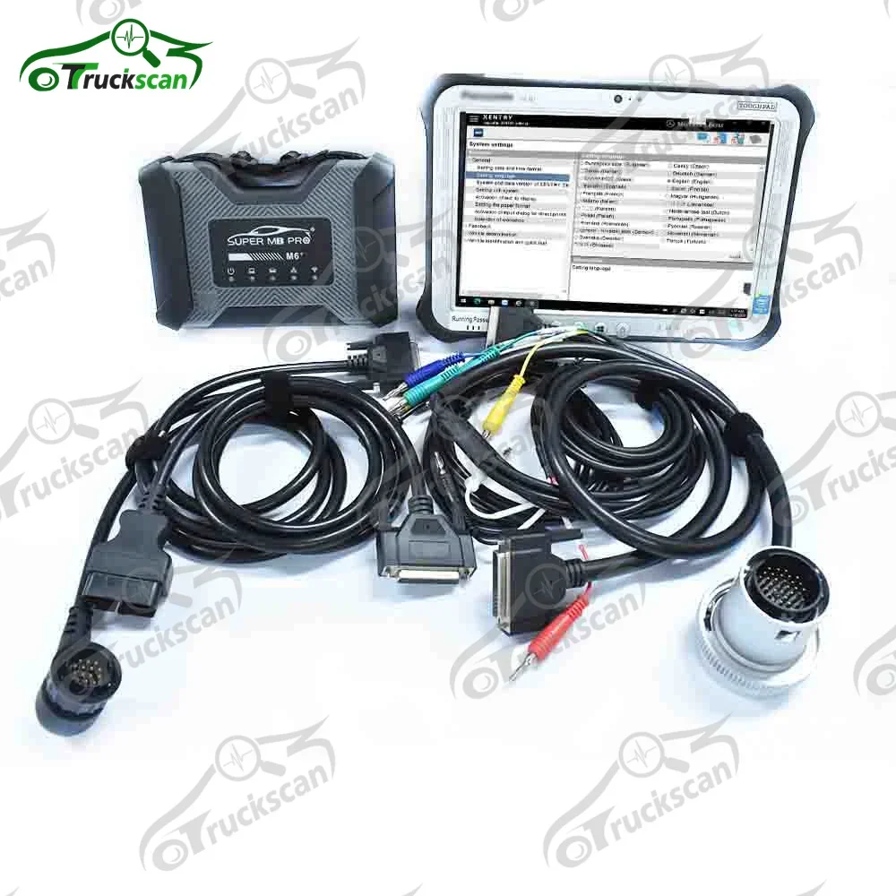 

Super MB pro M6 xentry MB car truck Diagnosis scanner tool MB m6 star Full Configuration Work on Cars and Truck with CF19 laptop