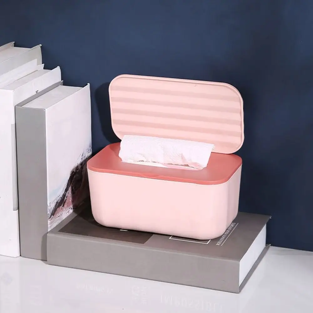 Plastic Dual-purpose Tissue Box Seat Type/Wall Mounted Large Capacity Wet Wipes Dispenser Reusable Refillable Napkin Paper Case