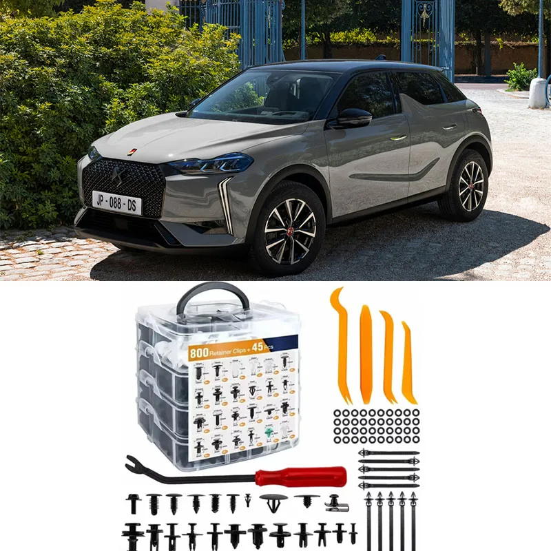 

New 800pcs Car Plastic Retainer Clips Kit 680pcs Auto Fender Push Pin Rivet Door Trim Panel Car Fastener Clip Mixed Set