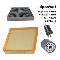 4pcs Filter Set For GEELY LIVAN GX3 PRO 1.5L 2022 VISION X3 2020 Fuel Oil AC Cabin Air Filter Accessories 4G15 Enigne Parts