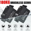 1/5 RC 자동차용 브러시리스 서보, 디지털 서보, 180 °, 270 °, 높은 토크 서보, 180KG, 12V, 24V 1