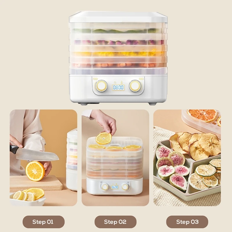 Aparato cocina, máquina secadora frutas, secador frutas multifuncional, deshidratador alimentos para secar carne, y
