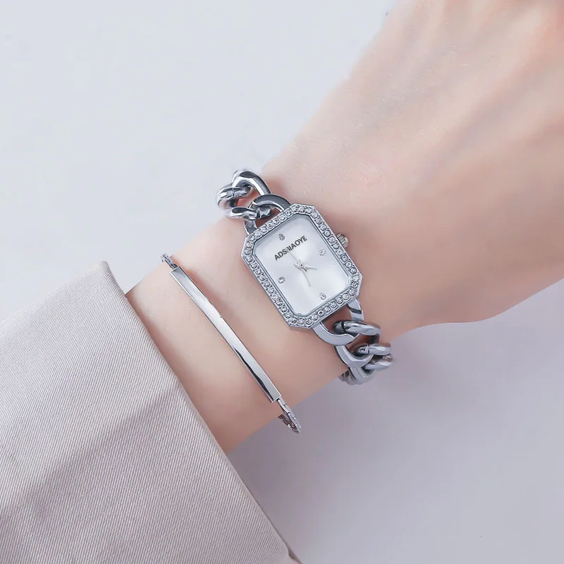 Women Watch Luxury Elegant Watch Crystal Wristwatch  Ladies Gift Quartz Watch Alloy Rhinestone Bracelet Montre