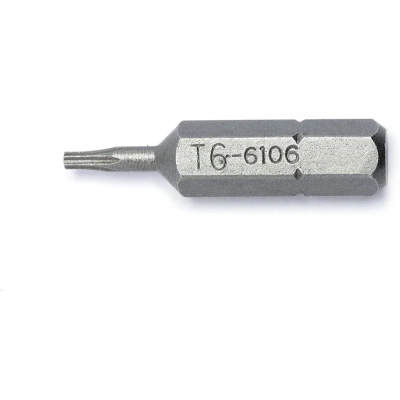 Non in magazzino. fuori stoock..Genius Tools Gambo esagonale da 1/4", punta per cacciavite a stella T-6 30 mmL - 6106