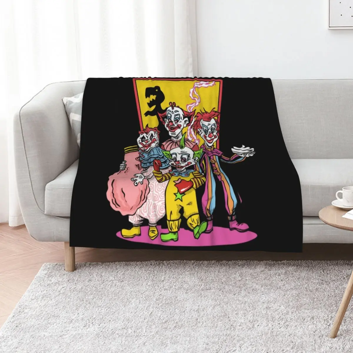 Killer Klowns Shirt Throw Blanket blankets ands blankets and throws Decorative Throw Polar Luxury St heavy to sleep Blankets