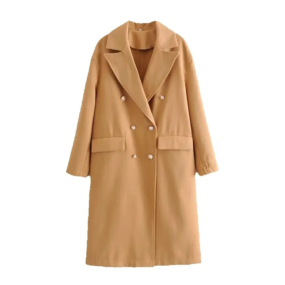 

Женское вязаное свободное пальто с воротником, длинным рукавом, карманом на пуговицах сзади, вилкой, осень/зима, новый стиль, волосатое пальто