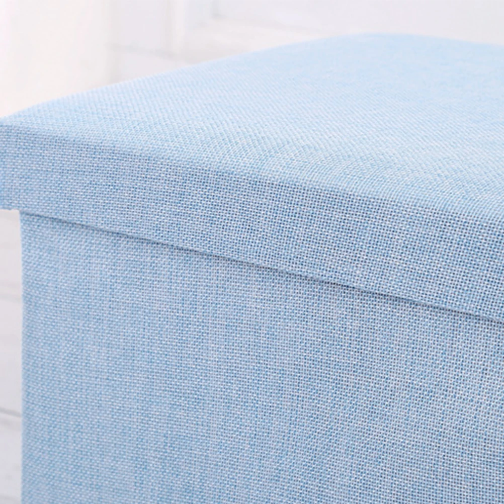 

1pc Multifunctional Storage Stool Portable Folding Step Stool Box Container Kids Room Playroom Nursery Closet Household Sundries