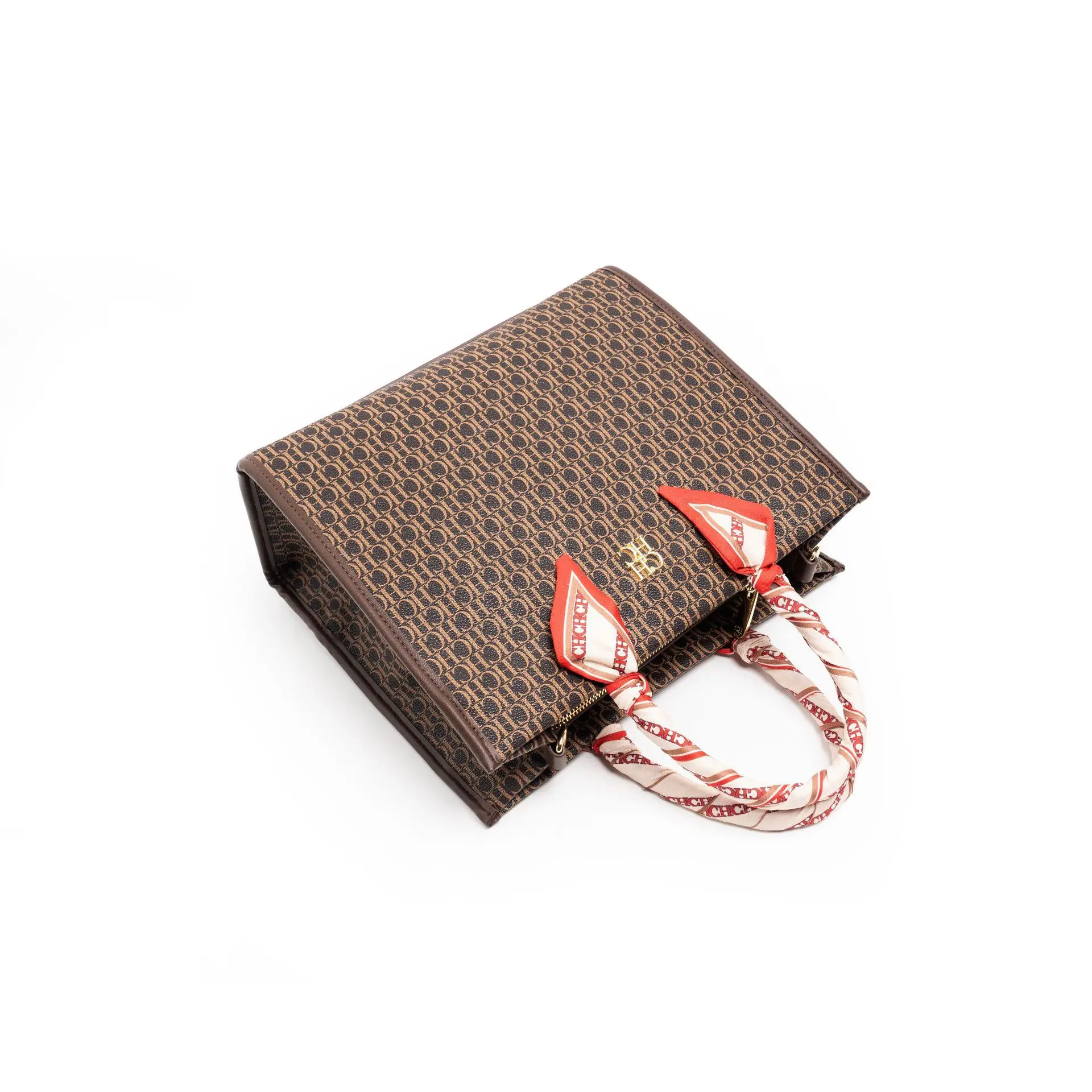 حقيبة حمل ذات سعة كبيرة مطبوعة بحروف شعبية جديدة من كارولينا هيريرا، حقيبة كتف متعددة الاستخدامات للنساء