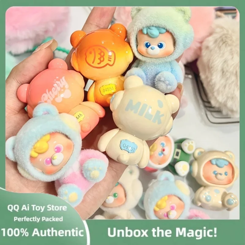 Echte Diudiu Baby Be Your Bb Bears Series Mini Blind Box Kawaii Speelgoed Figuur Verrassing Mystery Box Poppen Brithday Gift