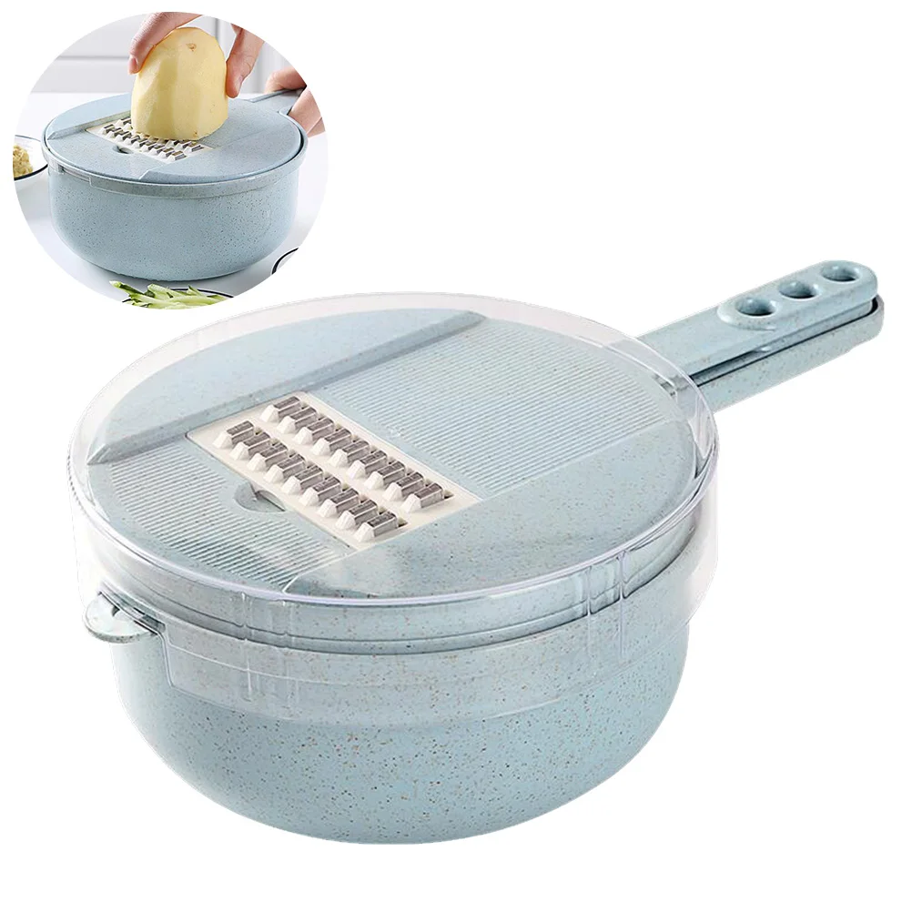 

Vegetable Chopper 4 Blades Kitchen Tools Potato Slicer Shredders Manual Time Saving Labor Efficient Helper