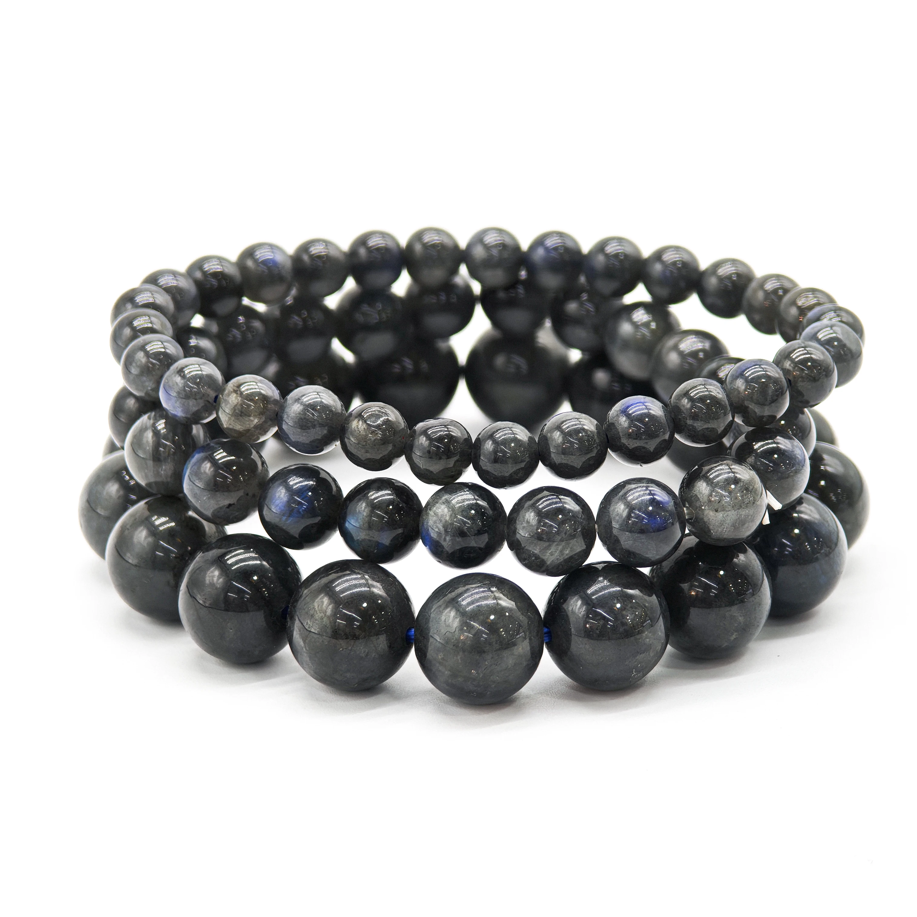 Stunning High-Quality Labradorite Bracelet with 4/6/8/10/12mm Beads, Boosting Your Charm and Confidence, Attracting Love and