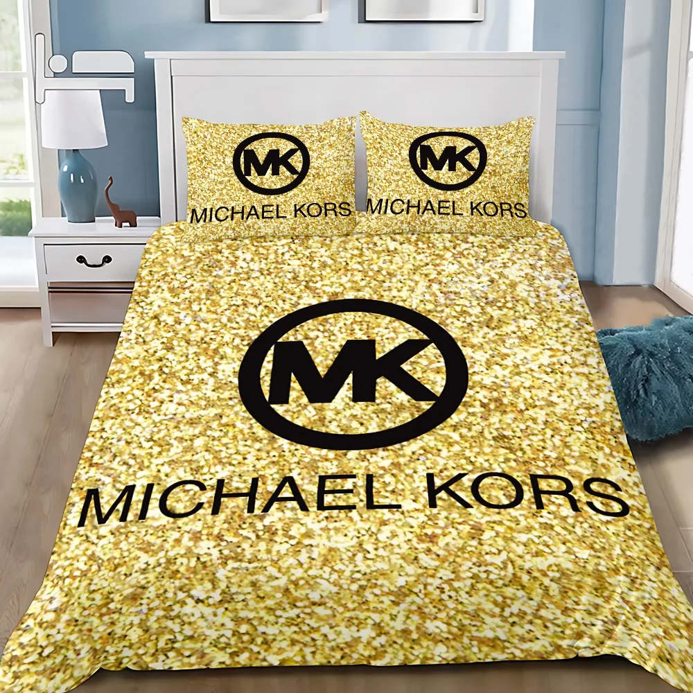 Duvet Cover Pillowcase Bedding Set M-michaelS K-korss Adult Boy Girl Bedroom Decoration Children Gift Single Double Large Size-