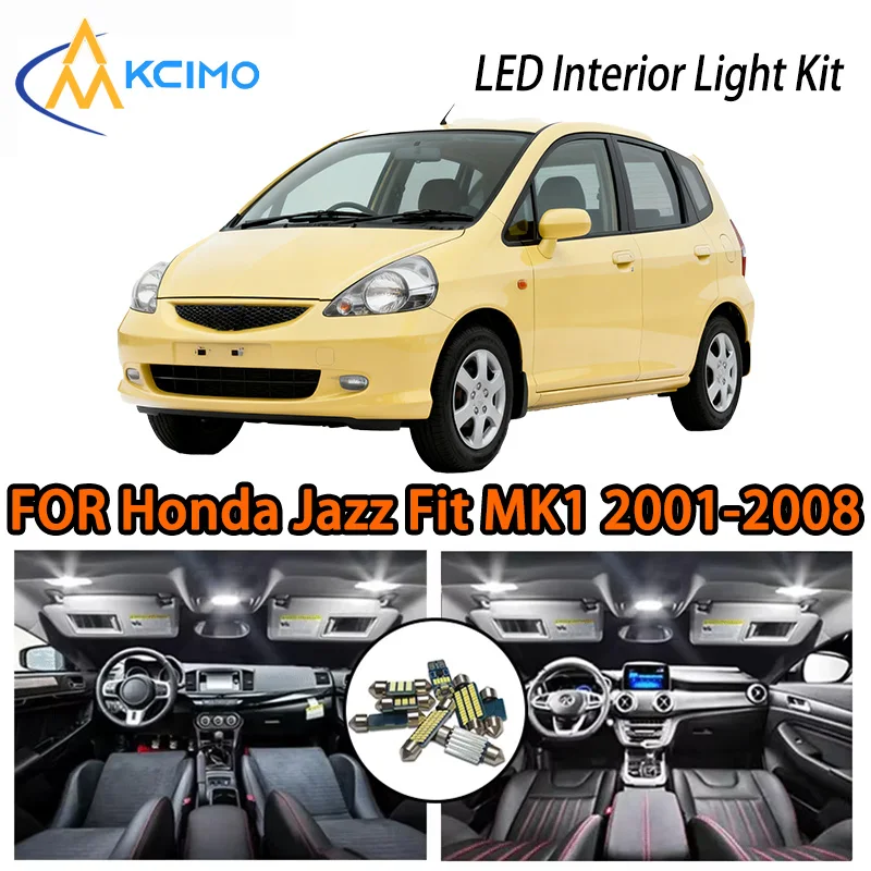 

KCIMO For Honda Jazz Fit MK1 2001-2008 Premium LED Interior Kit - 2 Colors , Quick Installation, Long-Lasting