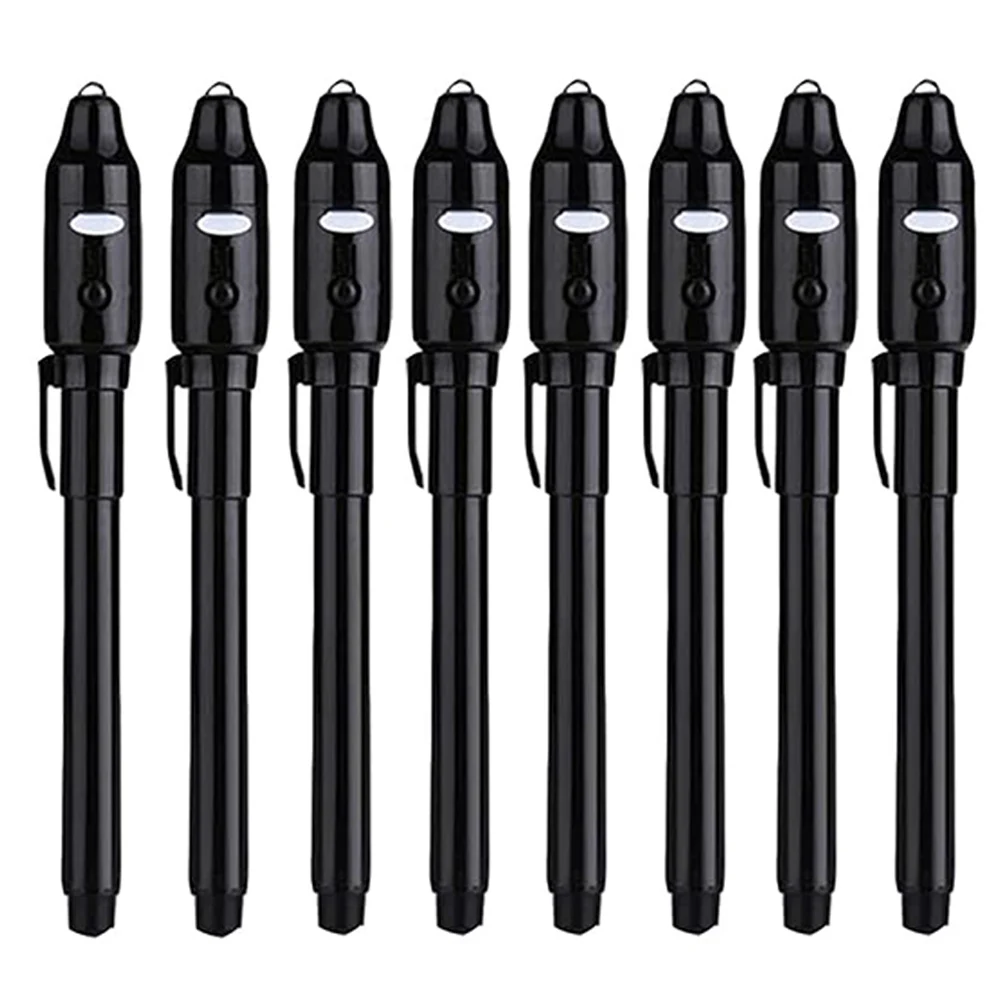 4-12 Stuks Onzichtbare Inkt Pen Spy Pen Met Uv Licht Magic Marker Voor Geheime Bericht Schatkist prijzen Kids Party Gunsten Speelgoed Gift