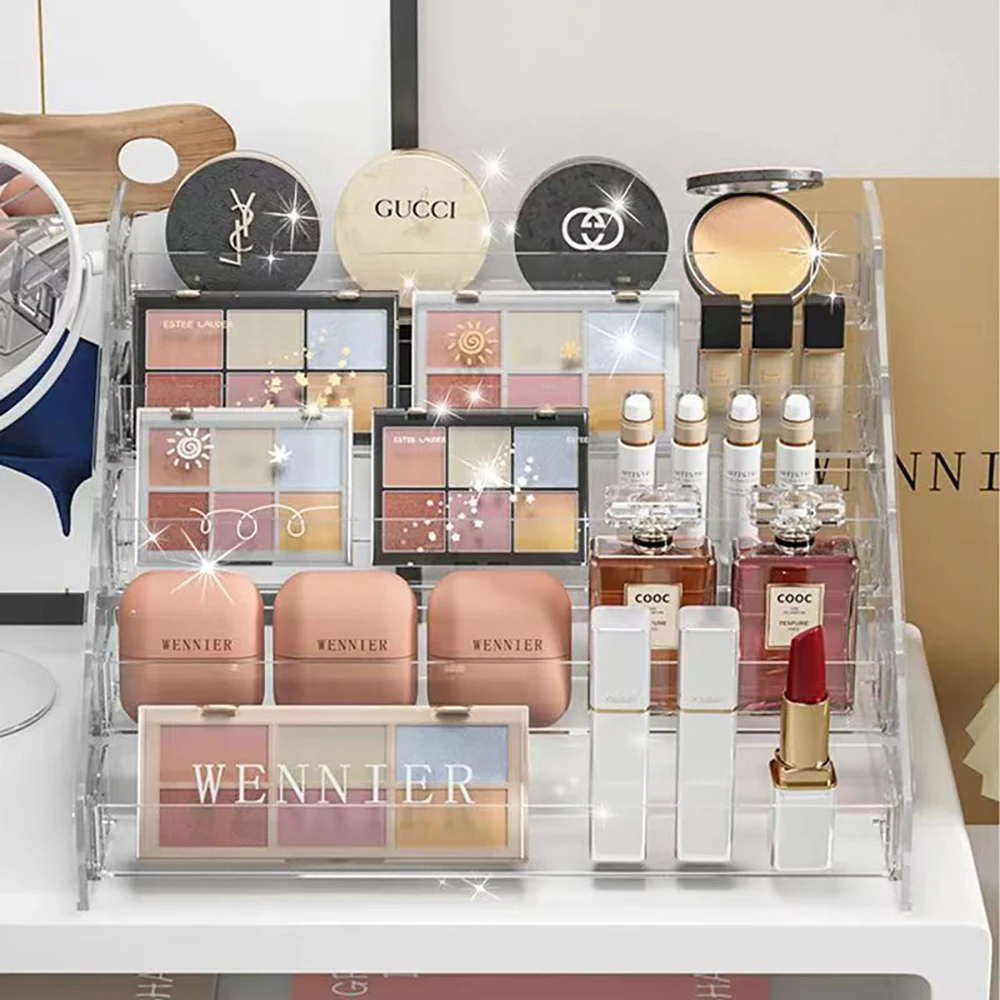 Transparent Storage Box Clear Makeup Organizer Multi-layer Cosmetic Storage Rack Organization And Storage Case Cosmetics Make Up