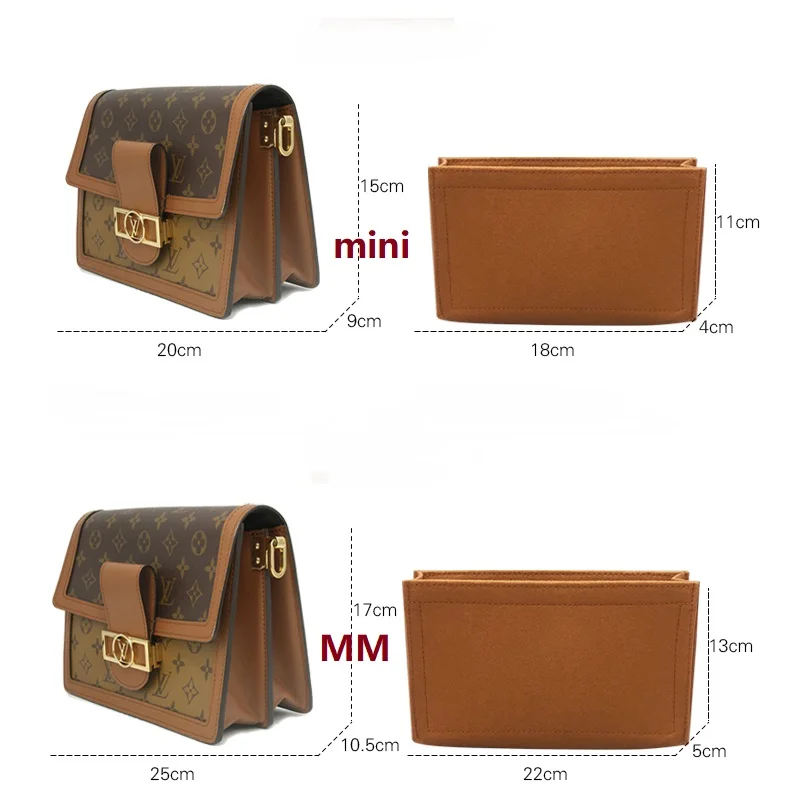 【Only Sale Inner Bag】Bag Organizer Insert For Lv Dauphine MINI MM Organiser Divider Shaper Protector Compartment Inner