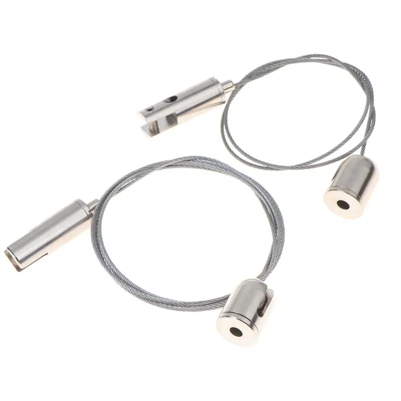 0.5/1mm Retractable Rope, Steel Wire Rope Hanging Picture Stainless Steel Acrylic/Billboard Fixture Hanging Sling