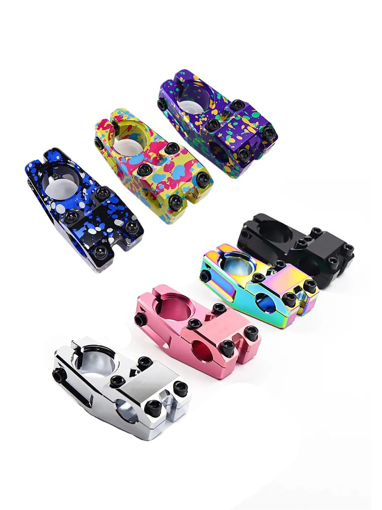 AliExpress NONE BMX Stem 22.2*28.6mm 50mm Lightweight Aluminimun Alloy CNC Bicycle Stem BMX Handbar Stem For Street Freestyle Bike Cycling Part