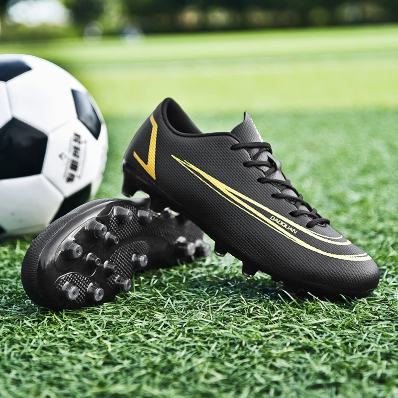 High Top Soccer Boots Adult Durable TF/FG Professional Football Shoes Non Slip Children's Soccer Cleats Grass Sneakers Futsal