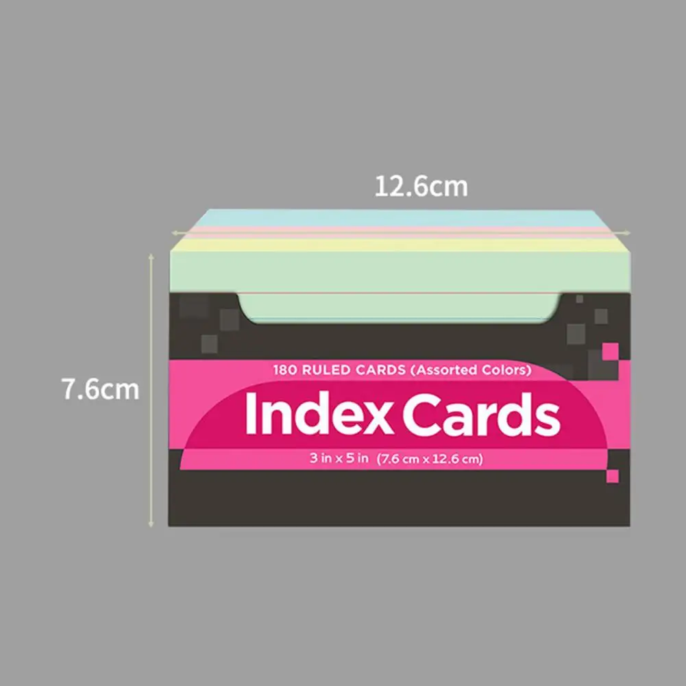 Study Index Cards Portable Index Cards Paper Eye-catching  Great Miniature Colorful Index Cards Supplies