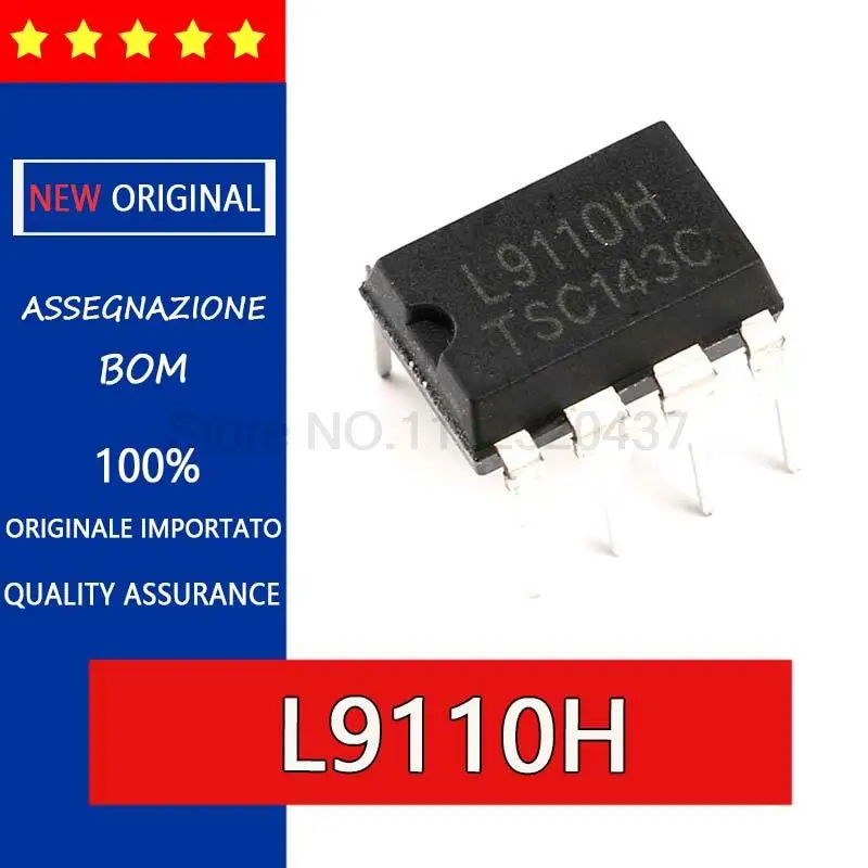 L9110 New and original L9110HH Bridge driver/full bridge driver/motor driver IC DIP8 Motor drive IC chip, H bridge bridge machin