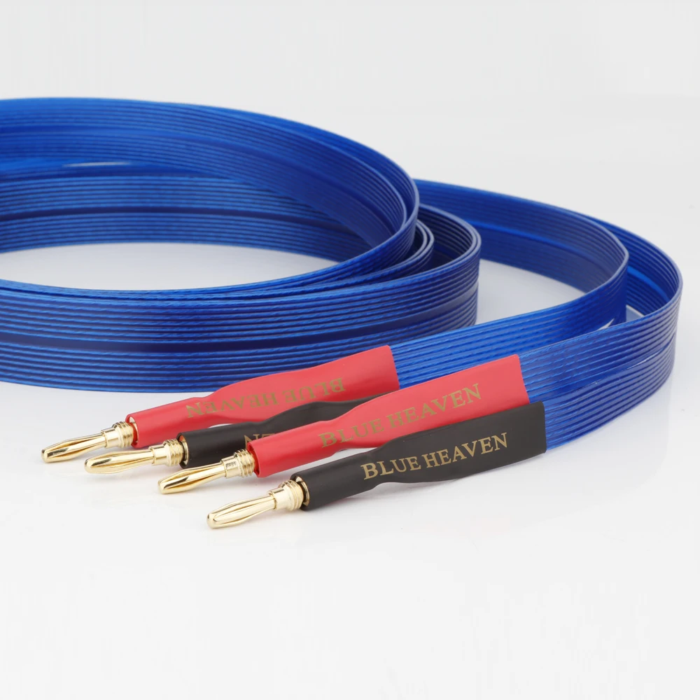 Nordost Blue Heaven Speaker Cable Hifi Audio Audiophile Cable OFC Loudspeaker Wire Amplifier Banana to Spade Line