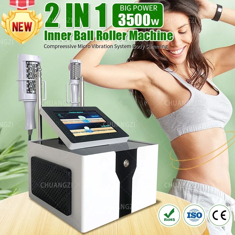 EMSZERO 2 in 1 Roller Massage Lose Weight Therapy Machine Compressive Micro Vibration Vacuum 5D Body Slimming Machine