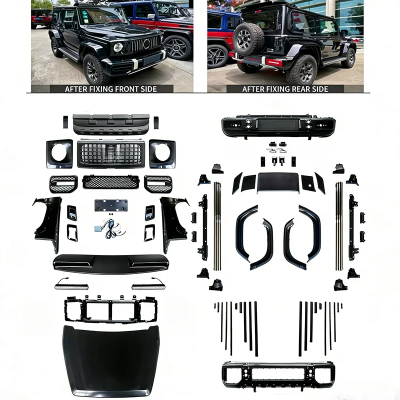 High Quality Offroad Full Set Body Kit Exterior Modified Accessories Upgrade To G63 Style Fit for Jimny Jb74 Wagon