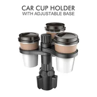 3 In 1 Car Cup Holder Expander Adapter 360 Rotating Insert Drinks Support Adjustable Base Car Cup Mount Beverage Bottle Bracket