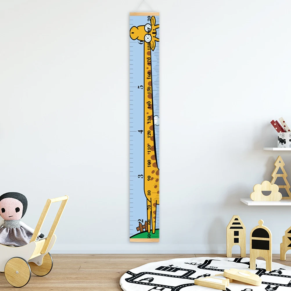 

Height Chart Kids Baby Growth Kids Height Chart Measurement Wall Decor Waterproof Canvas Wood Frame Easy Install Remove