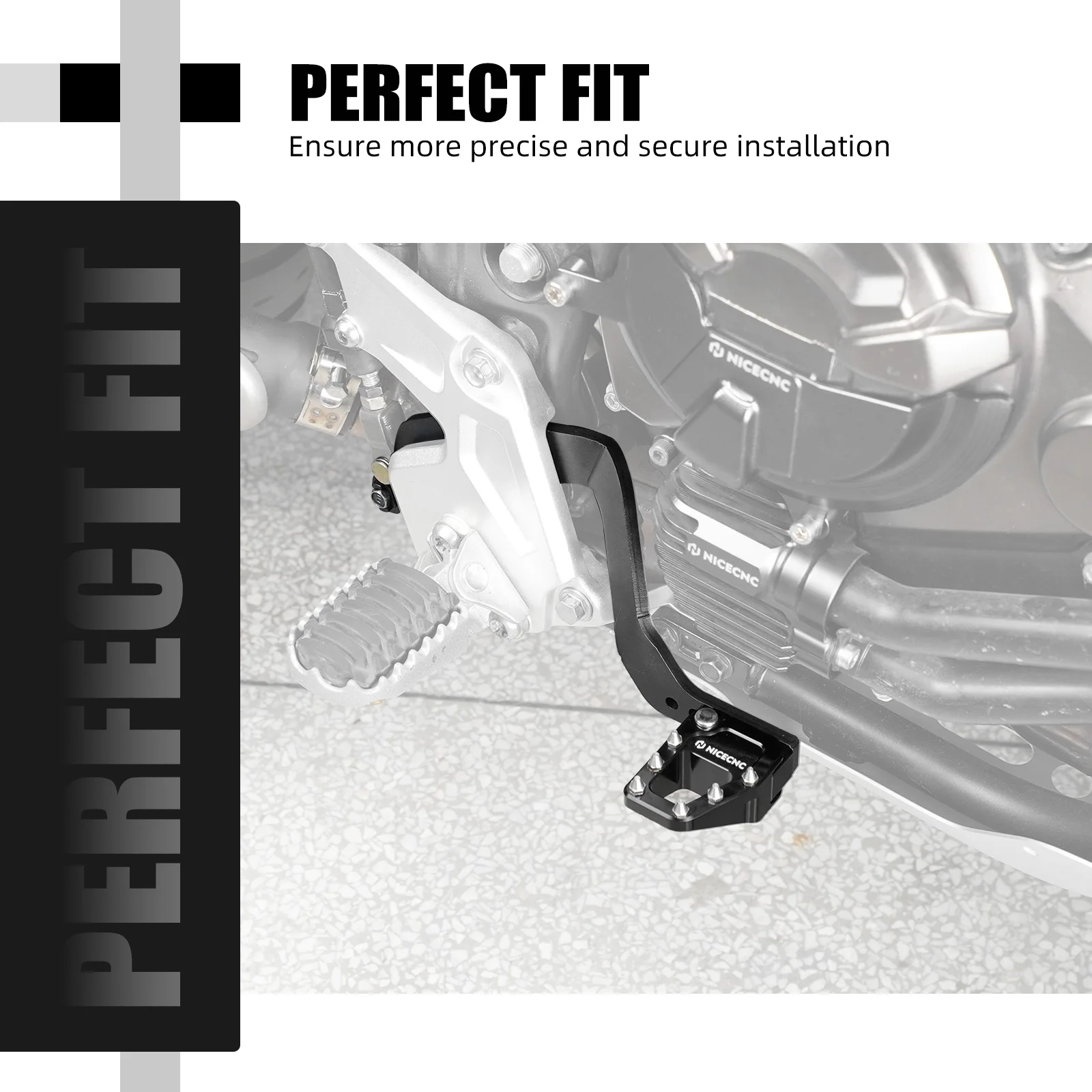 Für Yamaha Tenere 700 2019-2024 NICECNC Hinterer Bremshebel Fußrasten Schalthebel Getriebeschalthebel Tenere700 Zubehör – Detail 8