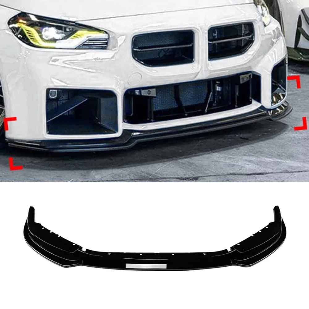 

For BMW 2 Series M2 G87 2023 2024 2025 Front Bumper Spoiler Lip Lower Body Kit Diffuser Splitter Tuning Guard Car Accessories