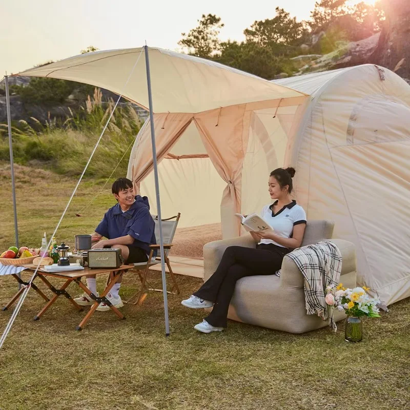 4 Season Oxford Cottage Tent with Hand Pump Inflatable Tent Easy Set Waterproof and Windproof