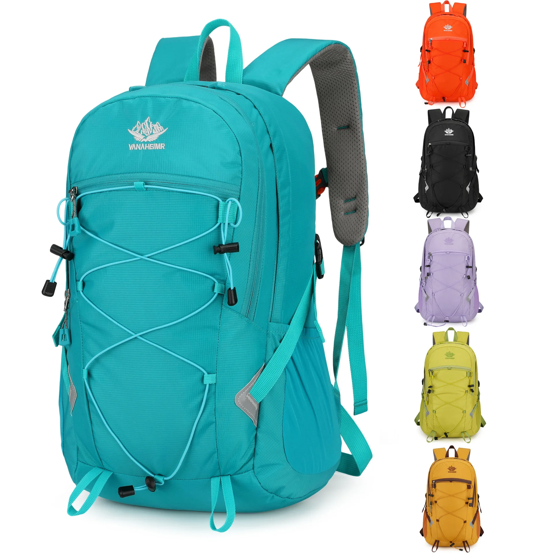 Cycling Gear Backpack - VANAHEIMR 35L Wandelrugzak Lichtgewicht Waterbestendige Reflecterende