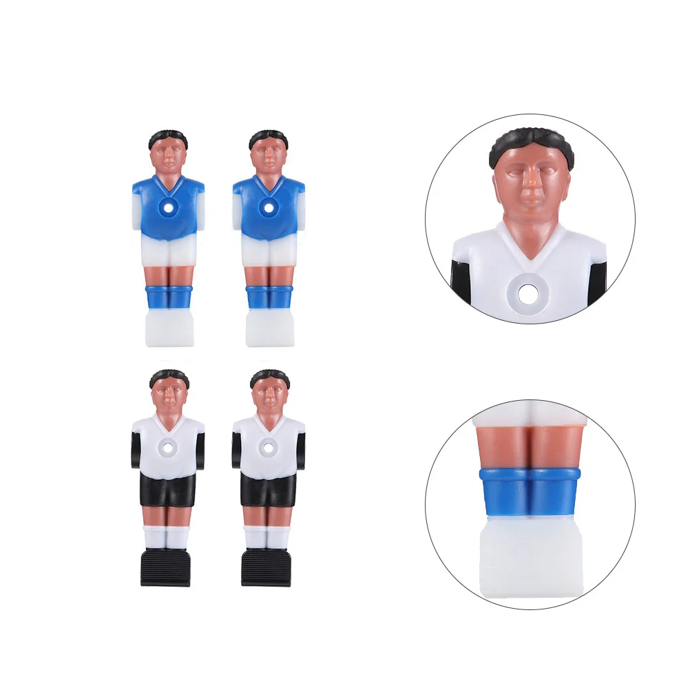 

4 Pcs Resin Football Table Athletes Soccer Player Figurines Replacement Parts for Tabletop Football Game Standard Compatible