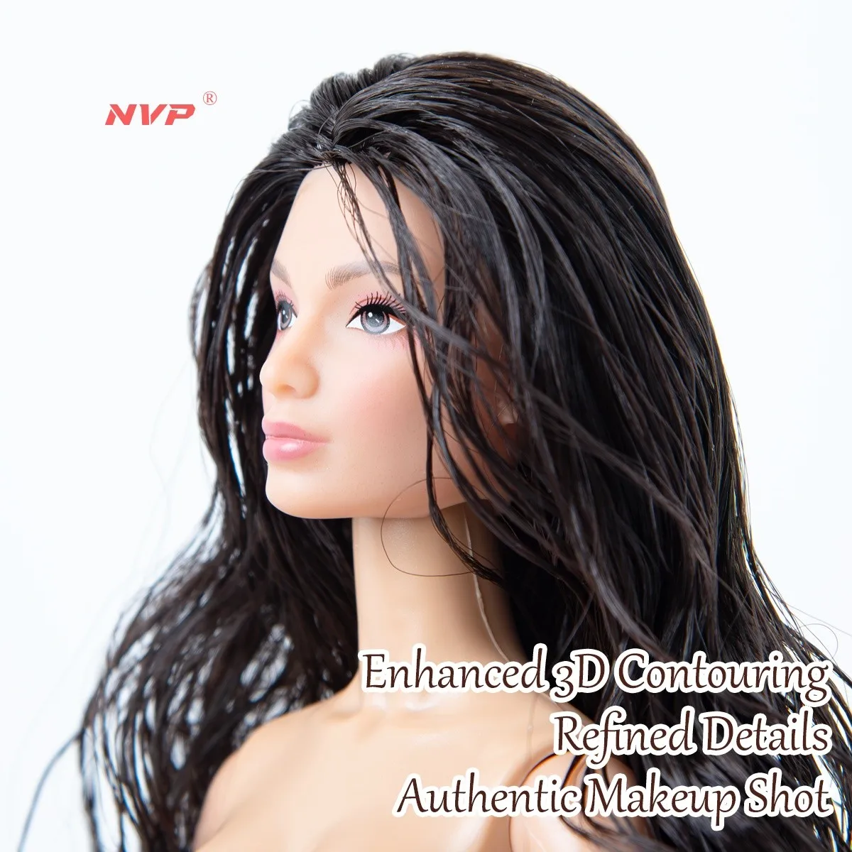 دمية BJD فائقة الجودة قابلة للتحريك بـ 12 مفصلًا، بطول 12.6 بوصة بمقياس 1/6، بجلد واقعي، الدمية فقط بدون ملابس