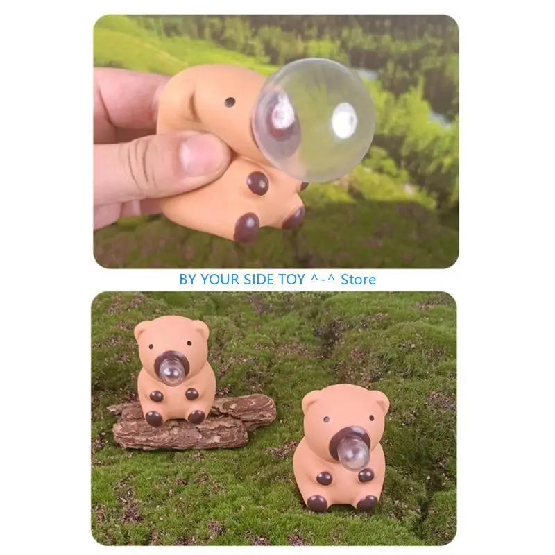 Tính mới thổi bong bóng capybara bức tượng đồ chơi đồ chơi mới lạ