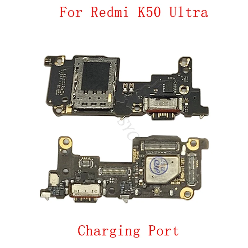 

Original USB Charging Connector Port Board Flex Cable For Xiaomi Mi 12T Redmi K50 Ultra with Sim Card Reader Repair Parts