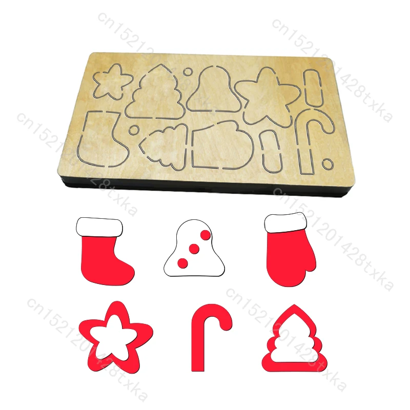 

Christmas Wooden Die Set, Cutting Dies for Common Die Cutting Machines on the Market, C-324-8, New