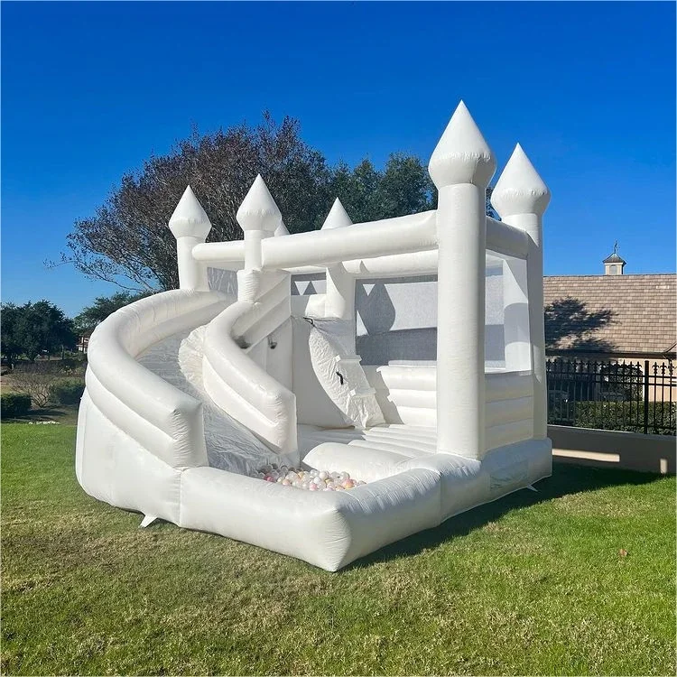 Commercial grade PVC bounce room Inflatable bounce room White bounce room with children's party