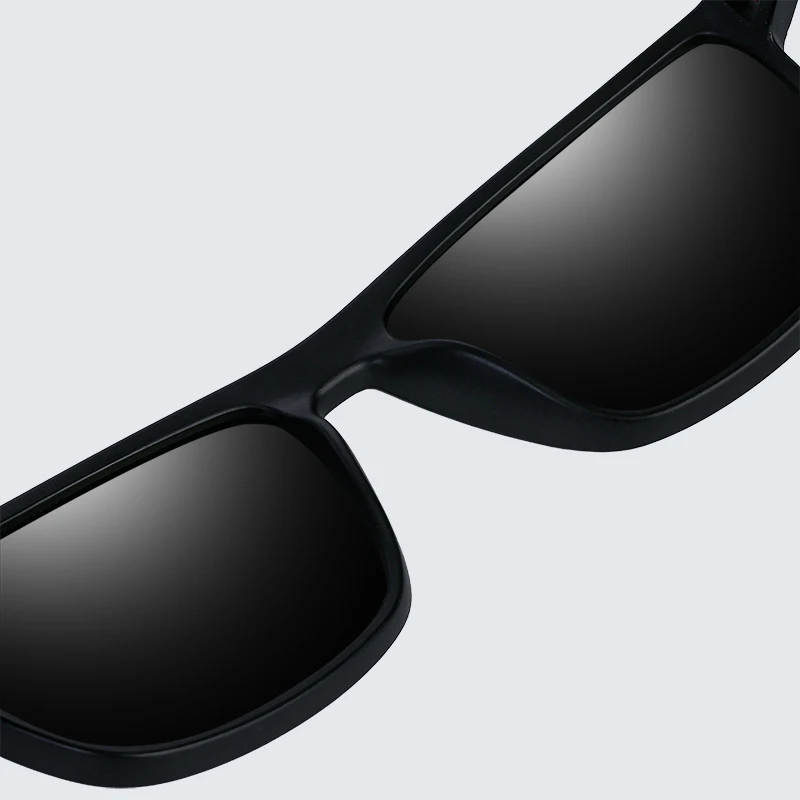 Mode Hohe Qualität Marke Neue Polarisierte UV400 Sonnenbrille Männer Frauen Quadratische Matte Rahmen Gläser – Detail 12