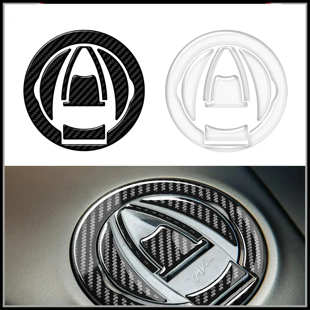 Motorcycle Fuel Cap Protection Sticker for MV Agusta Models From 2010 -transparent