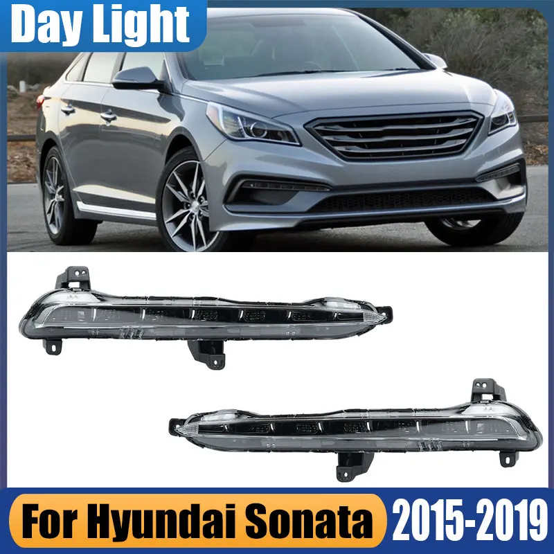 

For Hyundai Sonata 2015 2016 2017 2018 2019 LED Front Bumper Fog Light Foglight Fog Lamp Foglamp DRL Day Running Lamp 92208C1000