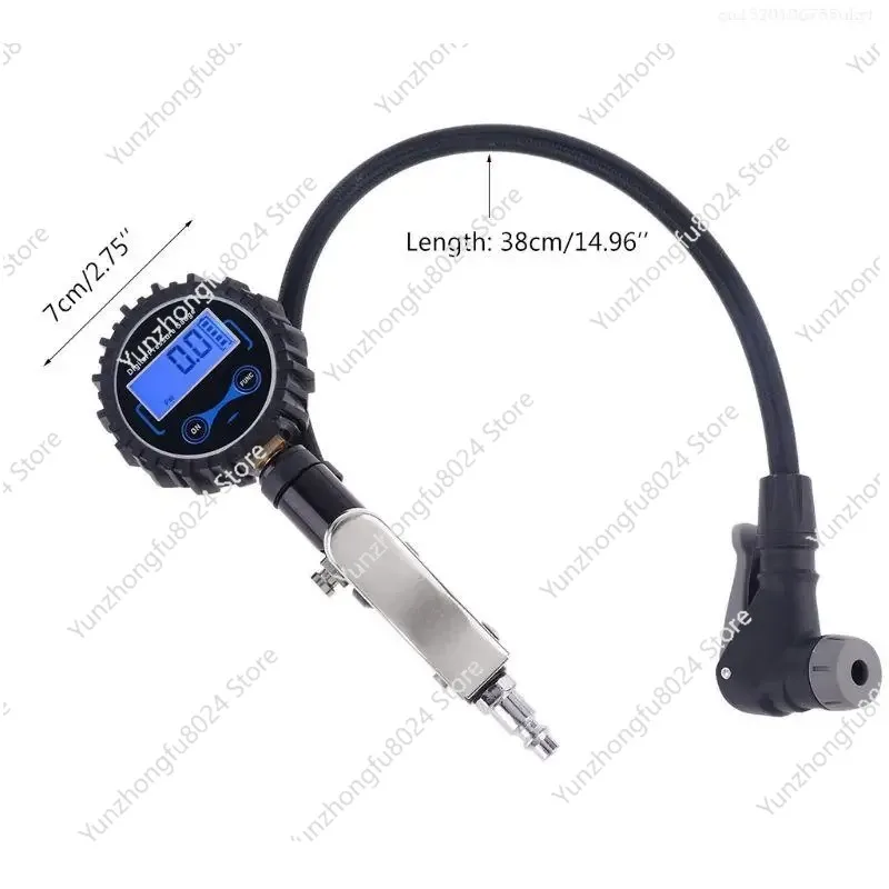 Digitaler Reifenfüller mit Manometer Nacht verfügbar Heavy Duty 0-200 F1FB