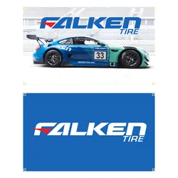 90x150cm Falkens Performance Car Tire Flag Polyester Printed Auto Banner Garage or Outdoor For Decoration Tapestry