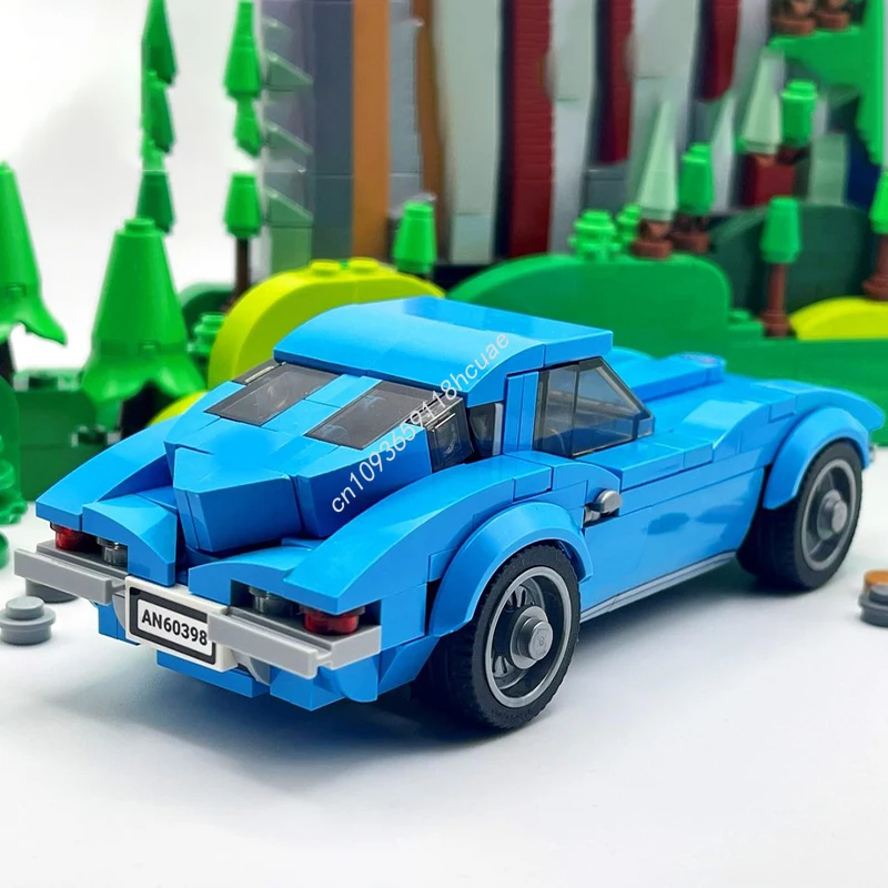 196 pçs moc supercar c2 cidade campeões blocos de construção aniversário série mestre coletor edição modelo presente natal