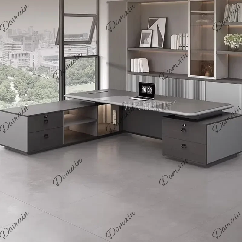 NXX Decoration Drawer Office Desk Aesthetic Reception Design Crafts Office Desk Shelves Space Saving Meuble Bureau Home Furnitur
