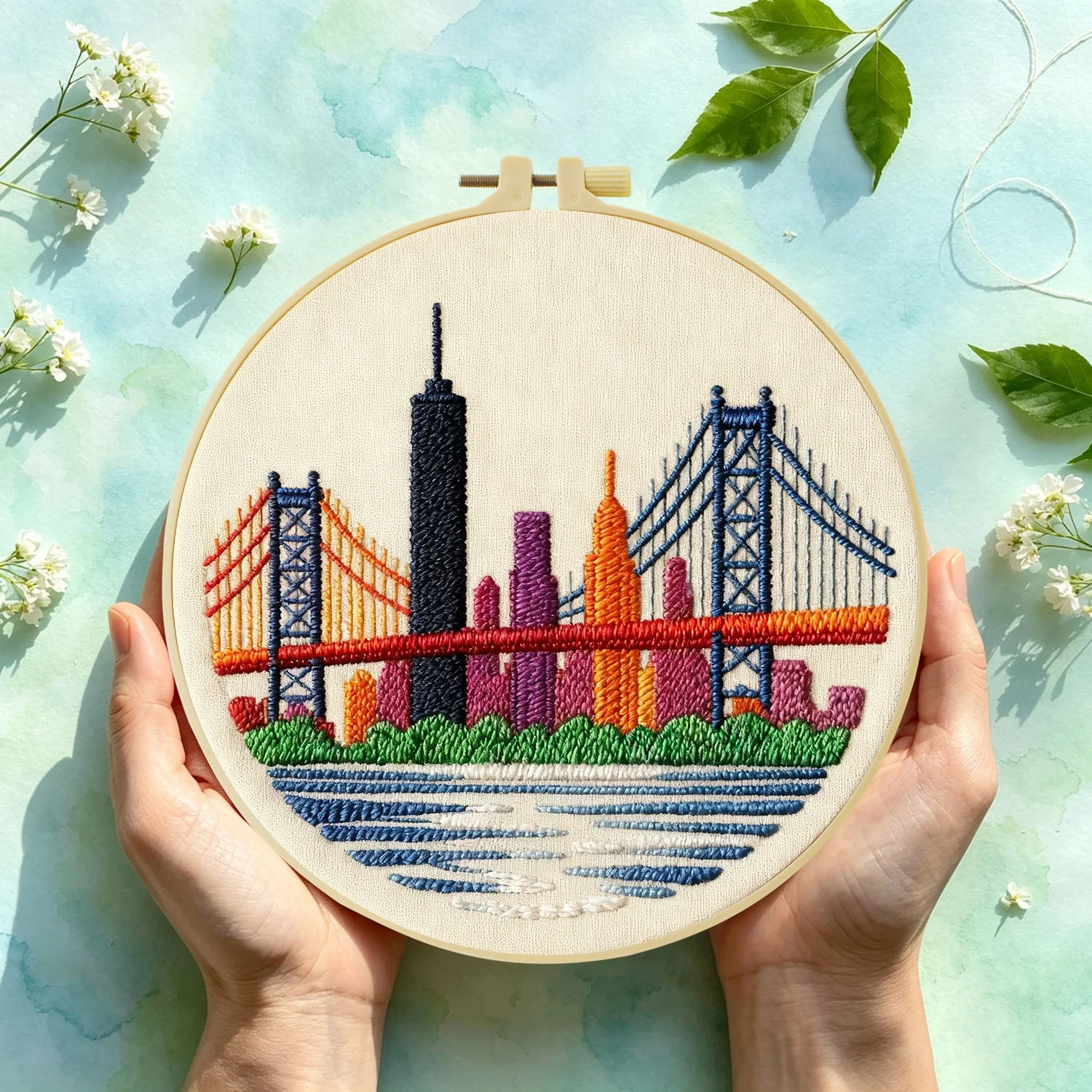 Art And Craft New York - Zestaw do haftowania DIY z motywem
